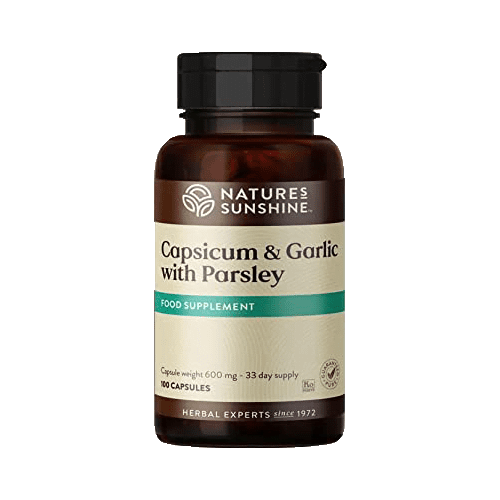 Česnakas, pipiras ir petražolės (100 kaps.) Nature's Sunshine NSP